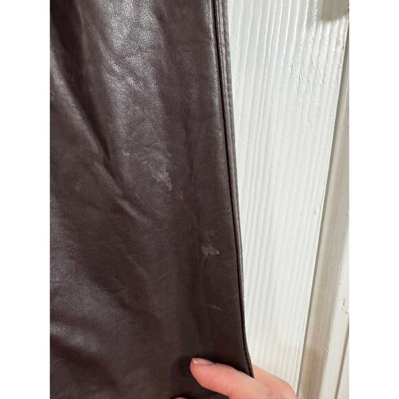 Michael Hoban North Beach Leather Brown Pants - Picture 4 of 9